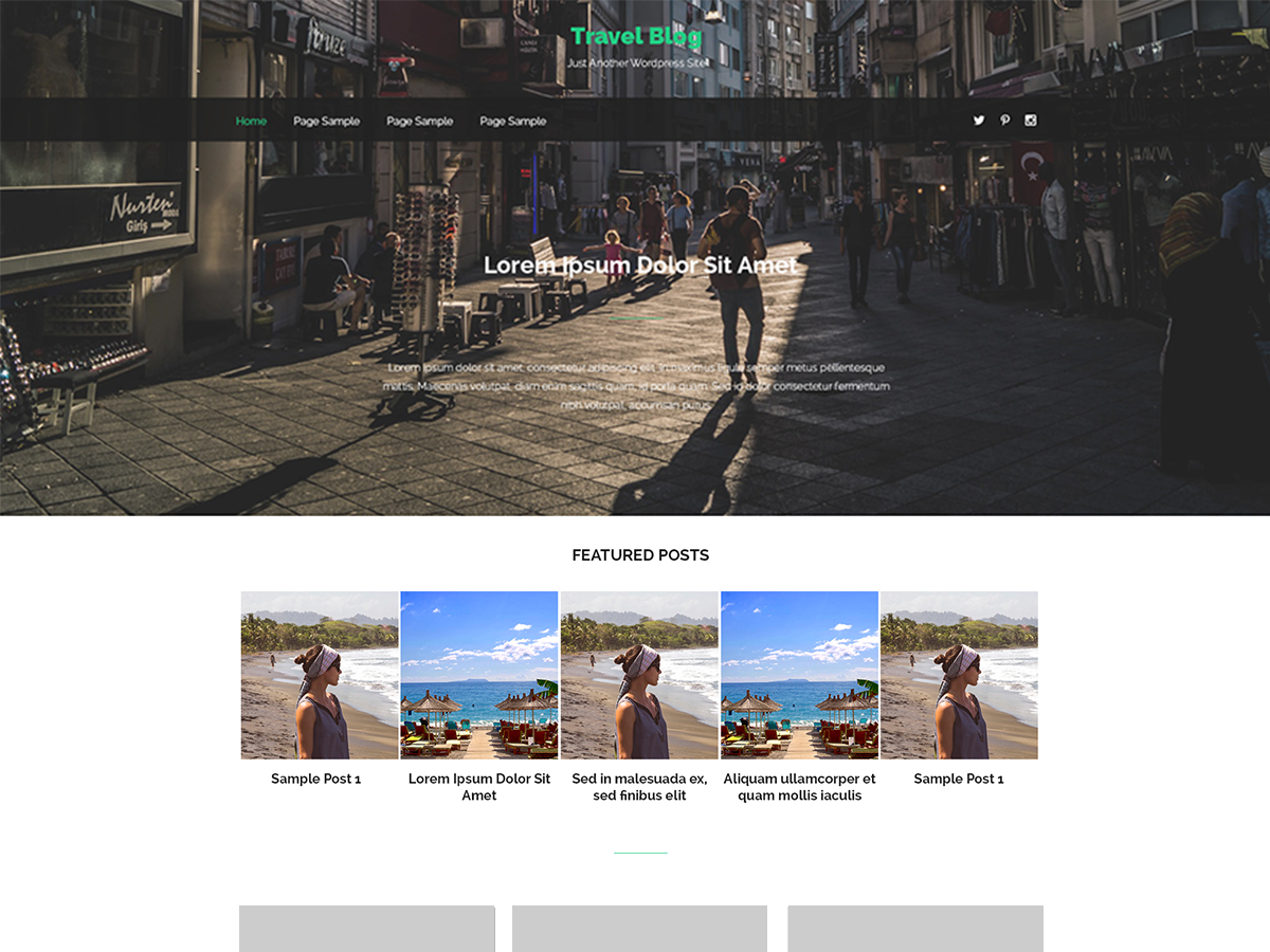 Travel Notes Preview Wordpress Theme - Rating, Reviews, Preview, Demo & Download