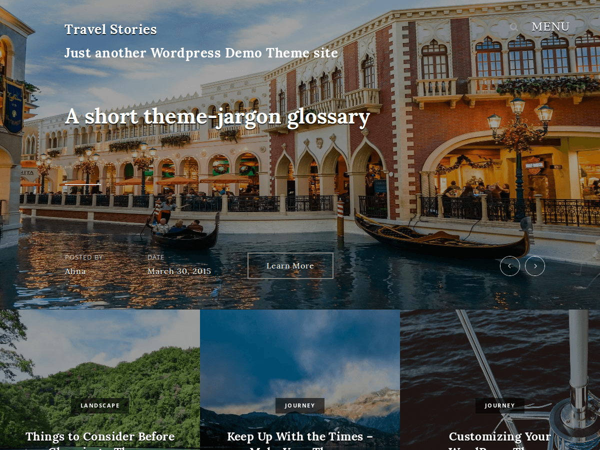 Travel Stories Preview Wordpress Theme - Rating, Reviews, Preview, Demo & Download