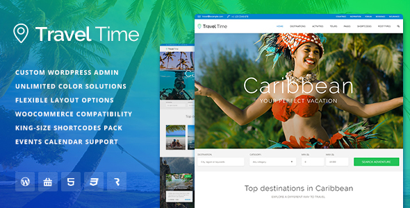 Travel Time Preview Wordpress Theme - Rating, Reviews, Preview, Demo & Download