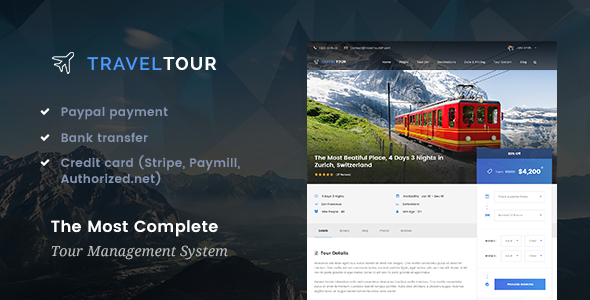 Travel Tour Preview Wordpress Theme - Rating, Reviews, Preview, Demo & Download