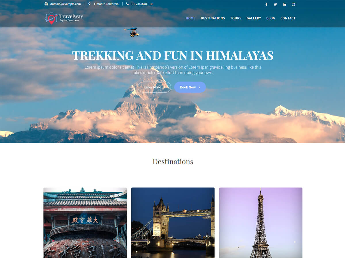 Travel Way Preview Wordpress Theme - Rating, Reviews, Preview, Demo & Download