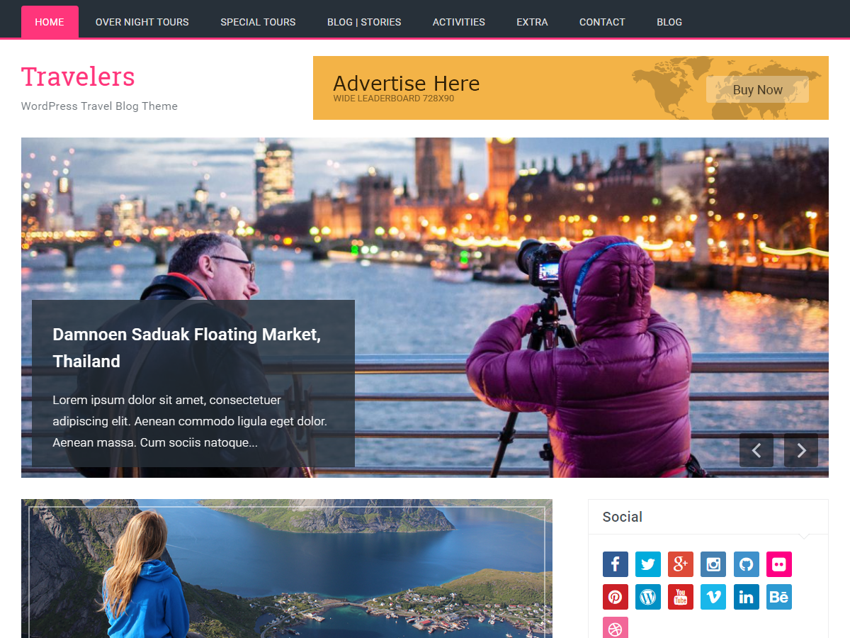 Travelers Preview Wordpress Theme - Rating, Reviews, Preview, Demo & Download