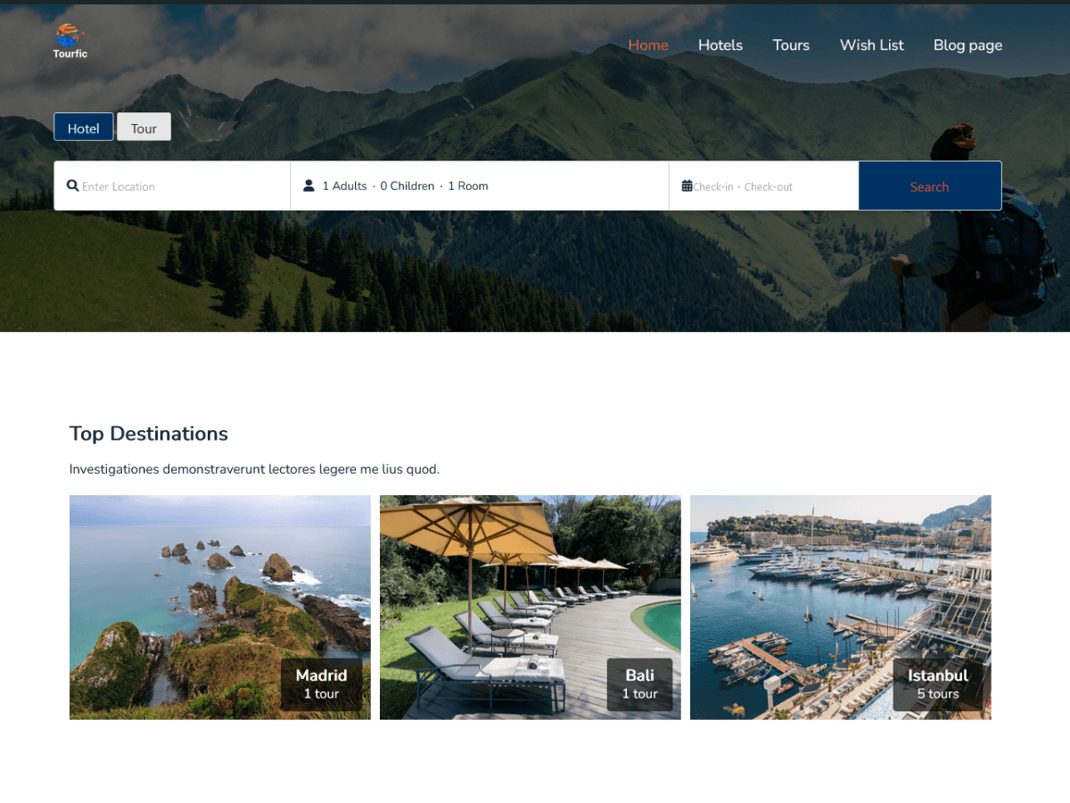 Travelfic Preview Wordpress Theme - Rating, Reviews, Preview, Demo & Download