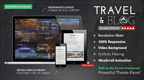 Travelogue Preview Wordpress Theme - Rating, Reviews, Preview, Demo & Download