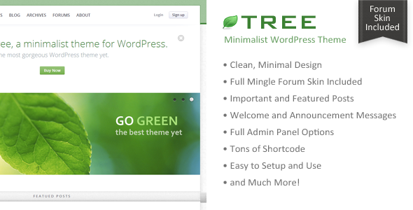 Tree Preview Wordpress Theme - Rating, Reviews, Preview, Demo & Download