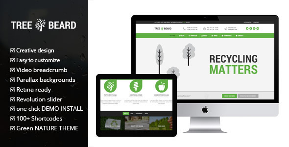 TreeBeard Preview Wordpress Theme - Rating, Reviews, Preview, Demo & Download