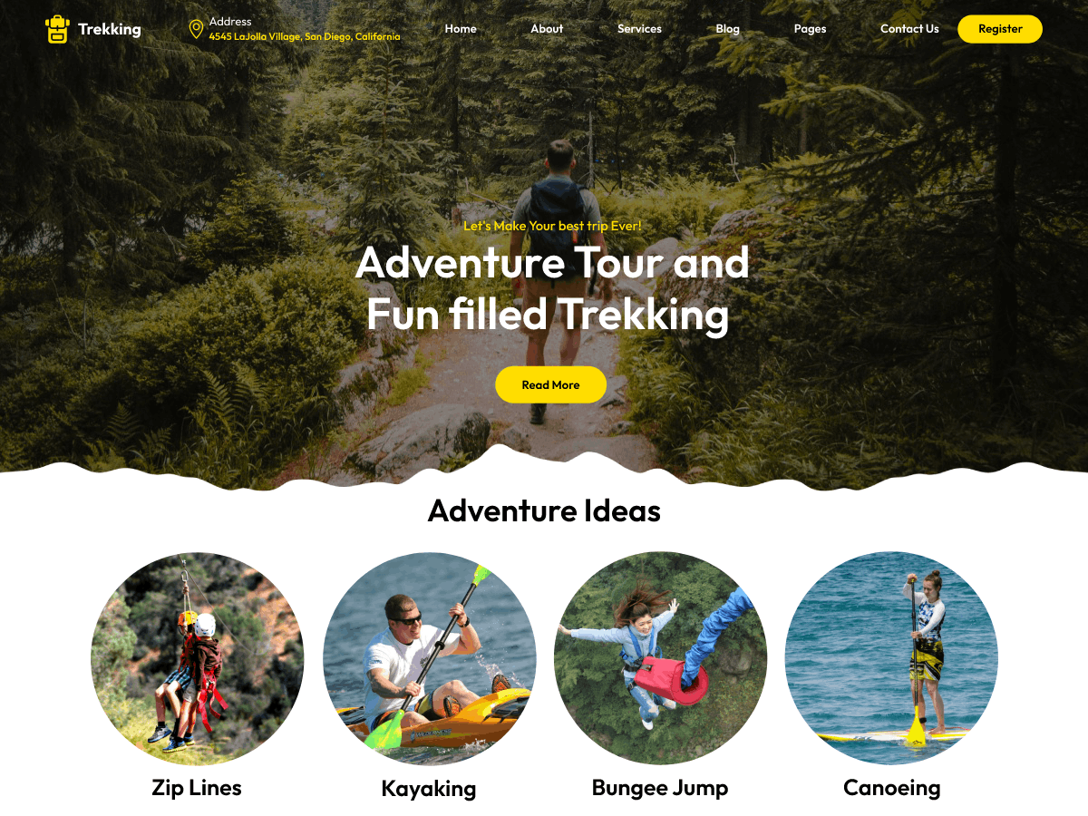 Trekking Sports Preview Wordpress Theme - Rating, Reviews, Preview, Demo & Download