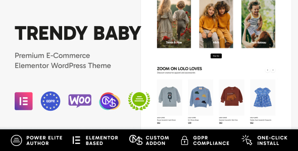 Trendy Baby Preview Wordpress Theme - Rating, Reviews, Preview, Demo & Download