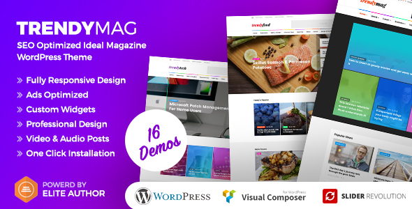TrendyMag Preview Wordpress Theme - Rating, Reviews, Preview, Demo & Download