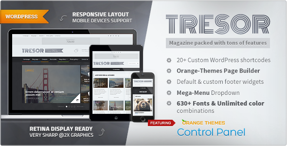 Tresor Preview Wordpress Theme - Rating, Reviews, Preview, Demo & Download
