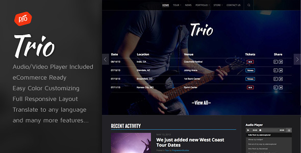Trio Preview Wordpress Theme - Rating, Reviews, Preview, Demo & Download