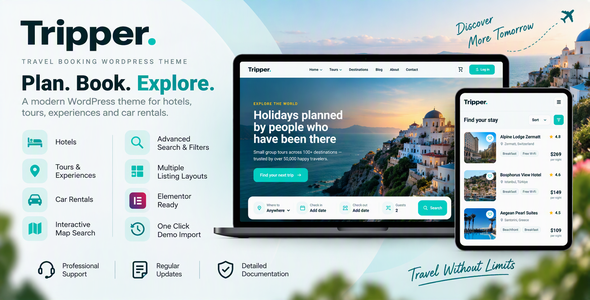 Tripper Preview Wordpress Theme - Rating, Reviews, Preview, Demo & Download