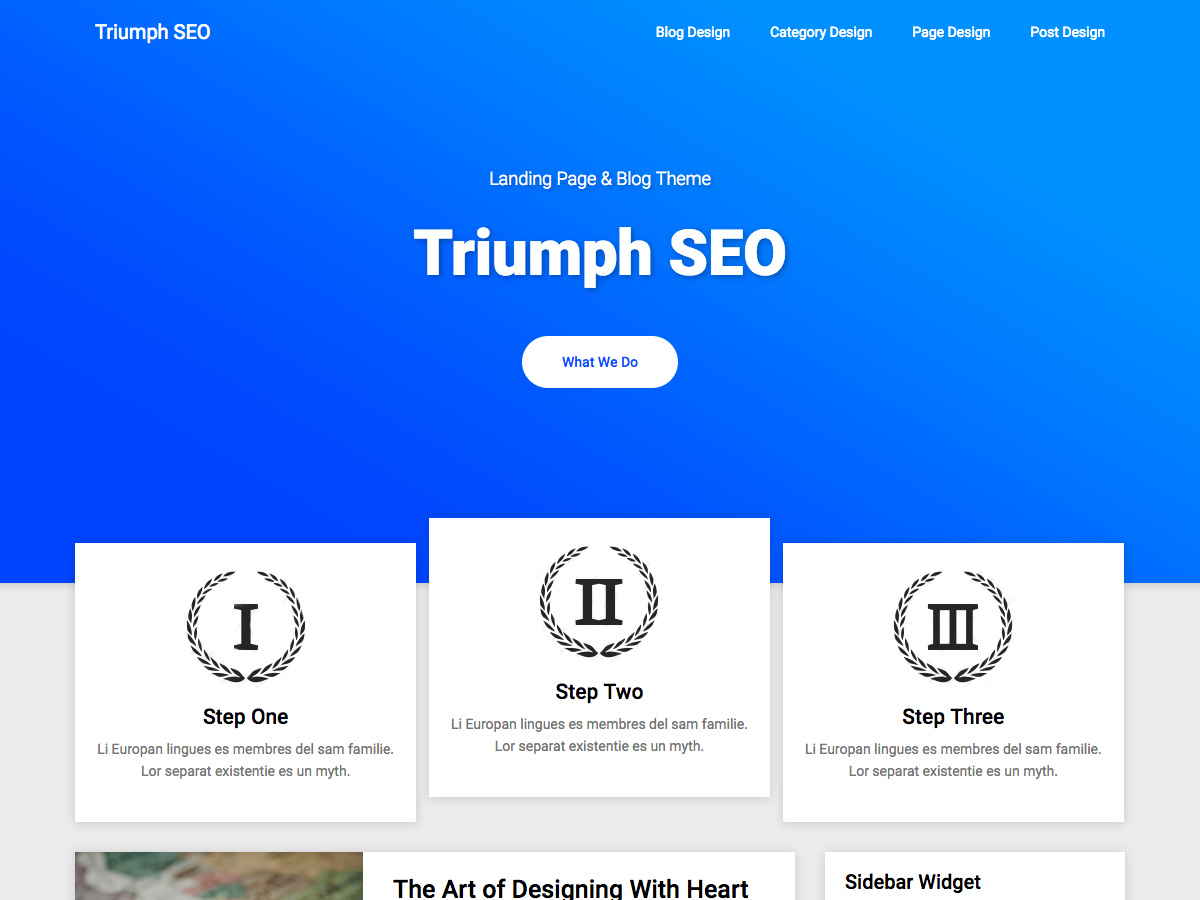 Triumph Seo Preview Wordpress Theme - Rating, Reviews, Preview, Demo & Download
