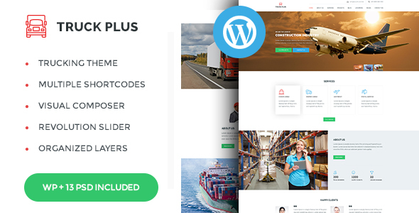 Truck Plus Preview Wordpress Theme - Rating, Reviews, Preview, Demo & Download