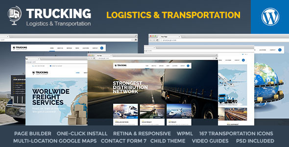 Trucking Preview Wordpress Theme - Rating, Reviews, Preview, Demo & Download