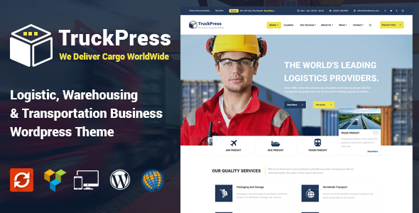 TruckPress Preview Wordpress Theme - Rating, Reviews, Preview, Demo & Download