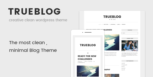 TrueBlog Preview Wordpress Theme - Rating, Reviews, Preview, Demo & Download