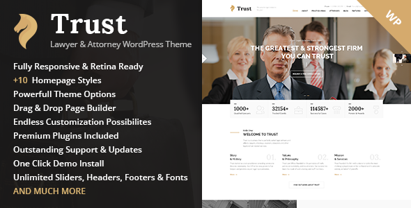 Trust Preview Wordpress Theme - Rating, Reviews, Preview, Demo & Download