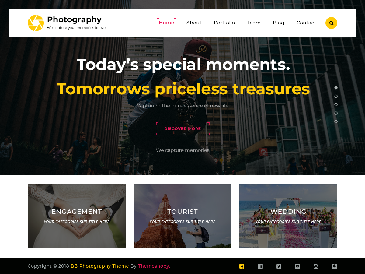 TS Photography Preview Wordpress Theme - Rating, Reviews, Preview, Demo & Download