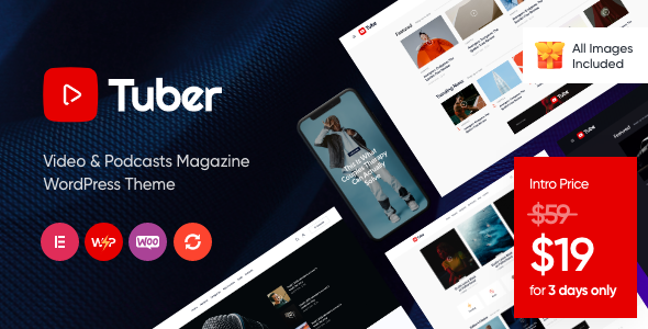 Tuber Preview Wordpress Theme - Rating, Reviews, Preview, Demo & Download