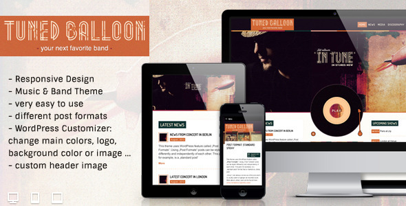 Tuned Balloon Preview Wordpress Theme - Rating, Reviews, Preview, Demo & Download