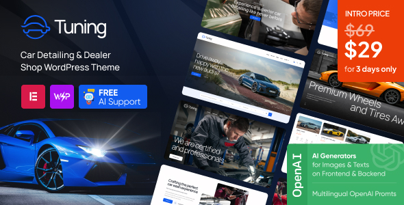 Tuning Preview Wordpress Theme - Rating, Reviews, Preview, Demo & Download