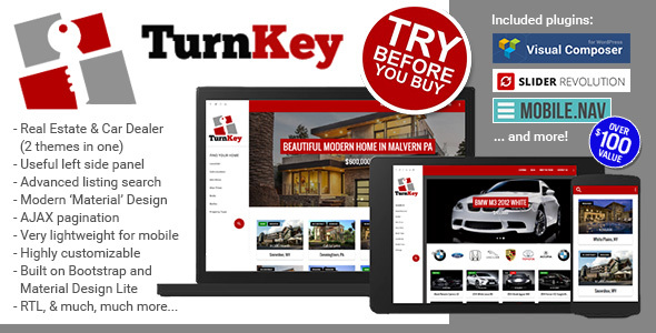 TurnKey Real Preview Wordpress Theme - Rating, Reviews, Preview, Demo & Download