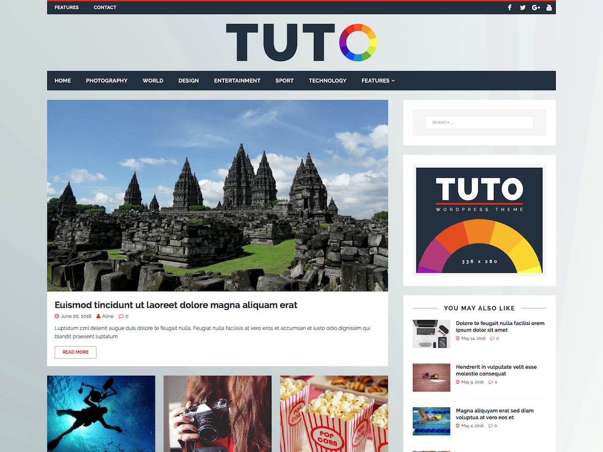 Tuto Preview Wordpress Theme - Rating, Reviews, Preview, Demo & Download