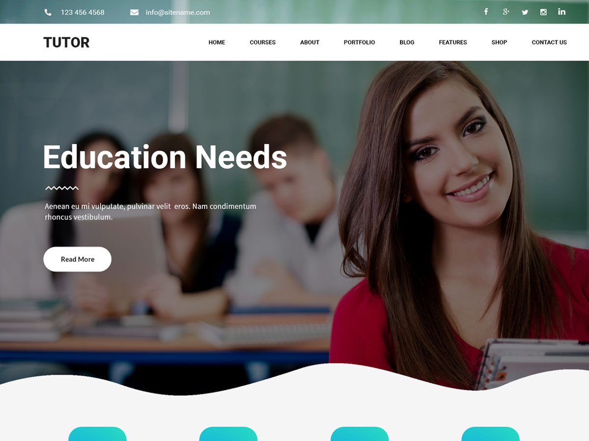 Tutor Preview Wordpress Theme - Rating, Reviews, Preview, Demo & Download