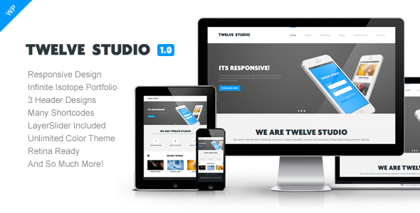 Twelve Studio Preview Wordpress Theme - Rating, Reviews, Preview, Demo & Download
