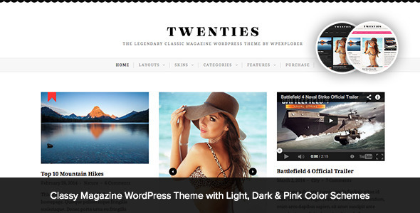 Twenties Preview Wordpress Theme - Rating, Reviews, Preview, Demo & Download