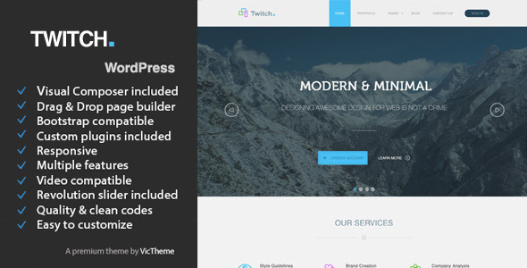 Twitch Preview Wordpress Theme - Rating, Reviews, Preview, Demo & Download