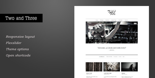 Two And Preview Wordpress Theme - Rating, Reviews, Preview, Demo & Download