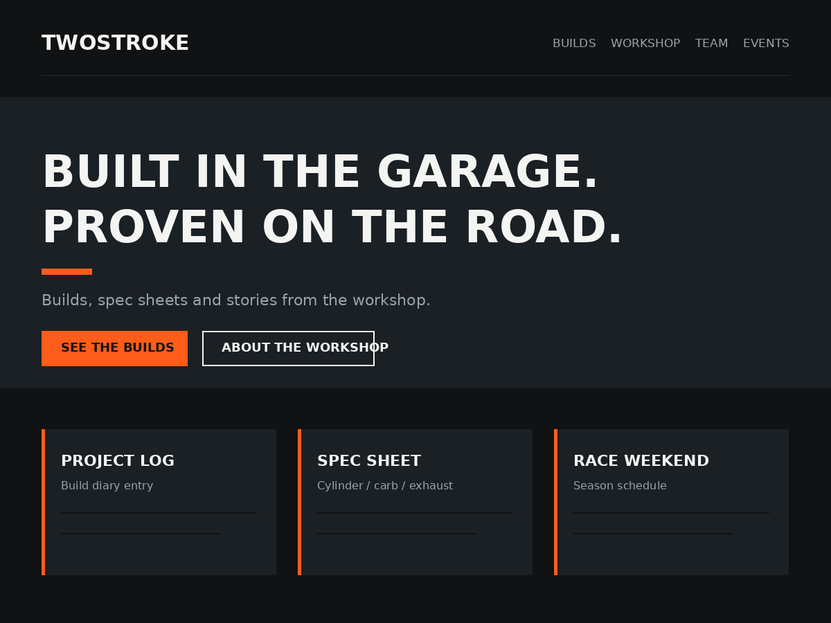 TwoStroke Preview Wordpress Theme - Rating, Reviews, Preview, Demo & Download