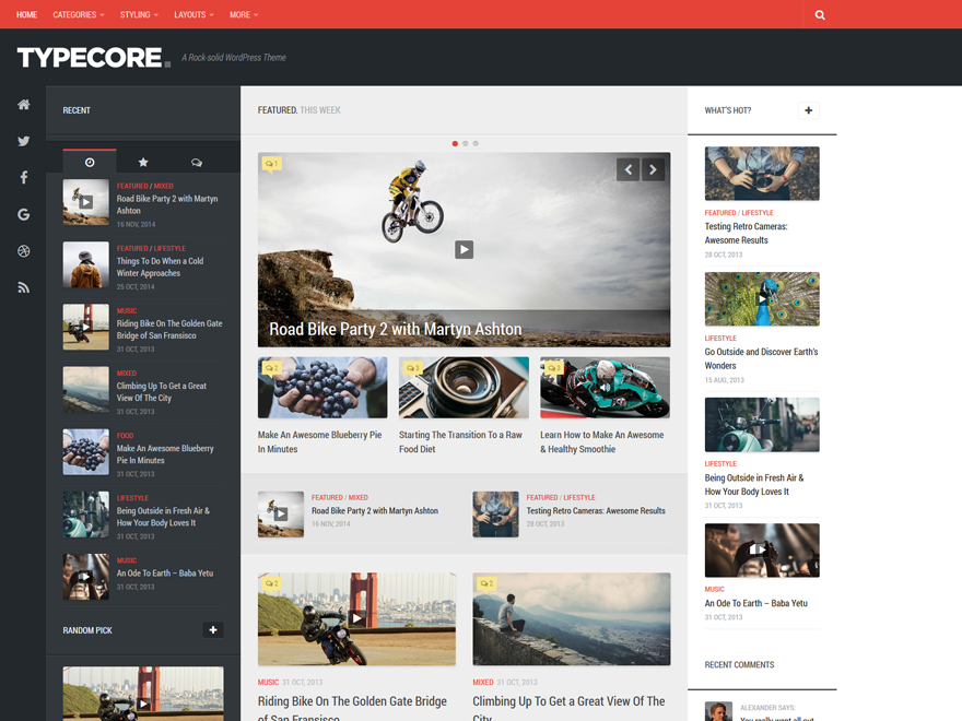 Typecore Preview Wordpress Theme - Rating, Reviews, Preview, Demo & Download