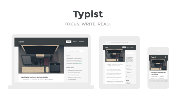 Typist Preview Wordpress Theme - Rating, Reviews, Preview, Demo & Download