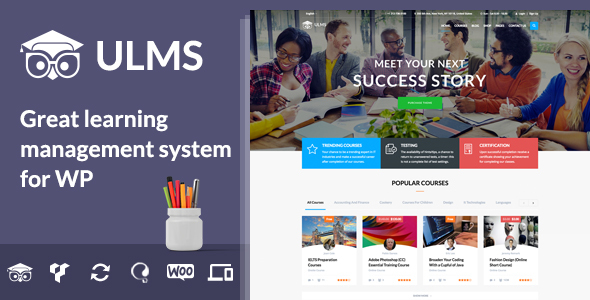 ULMS Preview Wordpress Theme - Rating, Reviews, Preview, Demo & Download