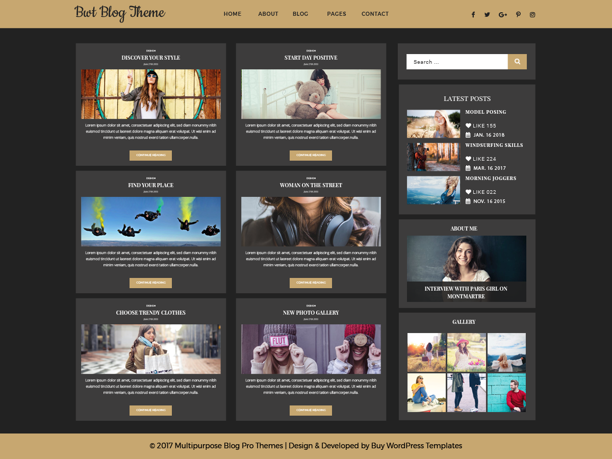 Ultimate Blogger Preview Wordpress Theme - Rating, Reviews, Preview, Demo & Download