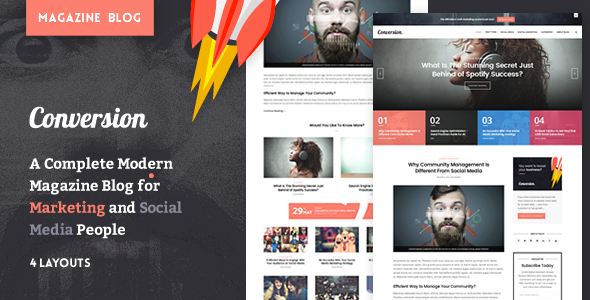 Ultimate Conversion Preview Wordpress Theme - Rating, Reviews, Preview, Demo & Download