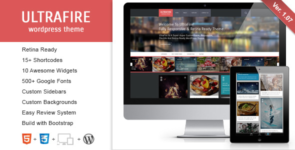 UltraFire Preview Wordpress Theme - Rating, Reviews, Preview, Demo & Download