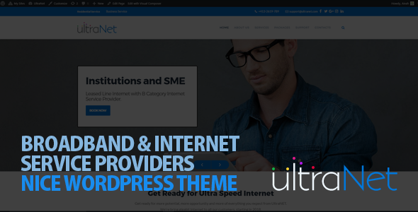 UltraNet Preview Wordpress Theme - Rating, Reviews, Preview, Demo & Download