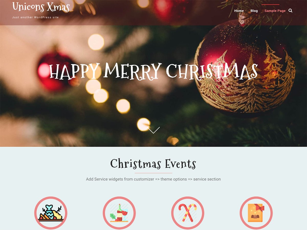 Unicons Xmas Preview Wordpress Theme - Rating, Reviews, Preview, Demo & Download