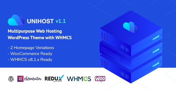 Unihost Preview Wordpress Theme - Rating, Reviews, Preview, Demo & Download
