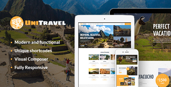 UniTravel Preview Wordpress Theme - Rating, Reviews, Preview, Demo & Download