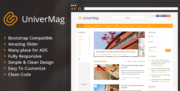 UniverMag Preview Wordpress Theme - Rating, Reviews, Preview, Demo & Download