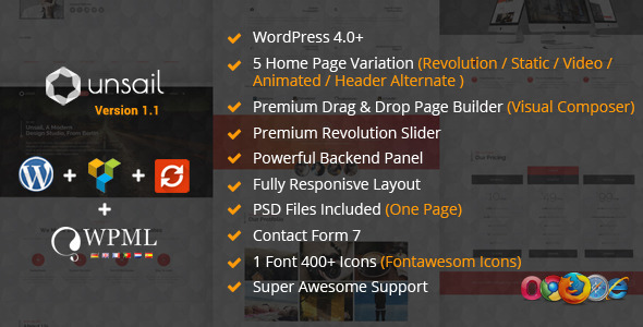 Unsail One Preview Wordpress Theme - Rating, Reviews, Preview, Demo & Download