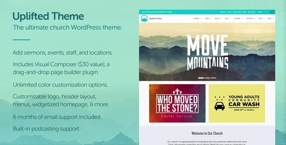 Uplifted Preview Wordpress Theme - Rating, Reviews, Preview, Demo & Download