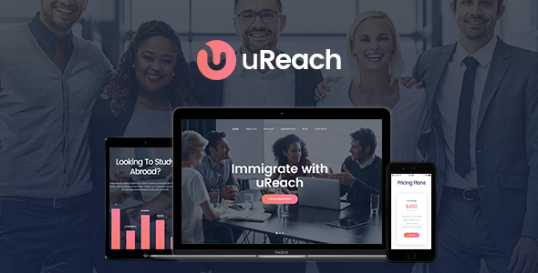 UReach Preview Wordpress Theme - Rating, Reviews, Preview, Demo & Download