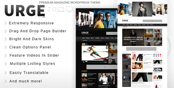 Urge Preview Wordpress Theme - Rating, Reviews, Preview, Demo & Download