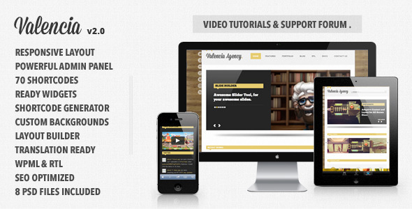Valencia Preview Wordpress Theme - Rating, Reviews, Preview, Demo & Download